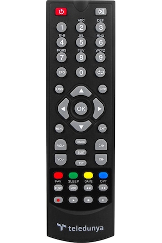 Teledünya 8800 Hd Uydu Alıcı Kumandası