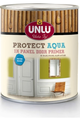 Ünlü Protect Aqua Su Bazlı 1K Panel Kapı Astarı Beyaz 0,9L