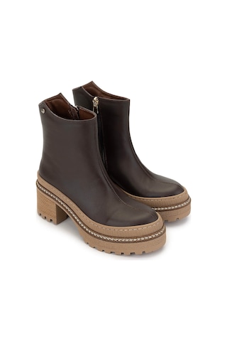 Tamer Tanca Kadın Hakiki Deri Kahverengi Casual Bot 945 4323 Bn Bot Sk24-25 A.kahve Kahve