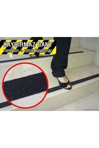 Siyah Merdiven - Zemin Kaydırmaz Bant 50 Mm X 5 M