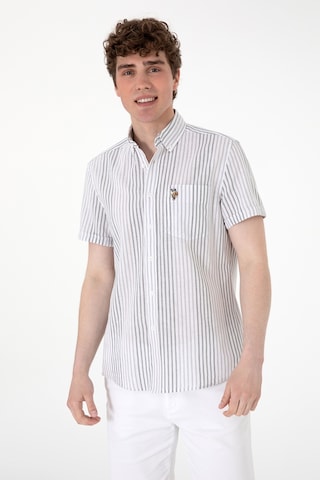 U.s. Polo Assn. Erkek Açık Gri Gömlek Kısa Kollu 50299919-vr001 Acık Grı Açık Gri