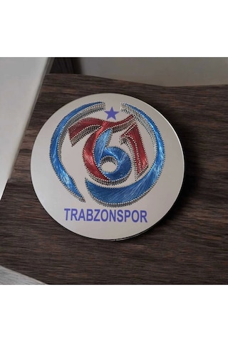 El Yapımı Filografi Trabzonspor Logo Premium Kalite Malzeme Ile Hazırlanmış Dekoratif 25,5cm Trabz