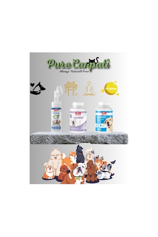 Purecanpati Köpek Pati Temizleme Calming Vitamin Seti