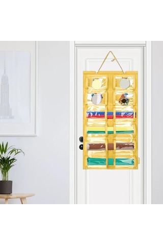 Pazly Suntek Karate Kemer Sergileme Rafı - Boks, Judo, Muay Thai Sarı Renk Sarı