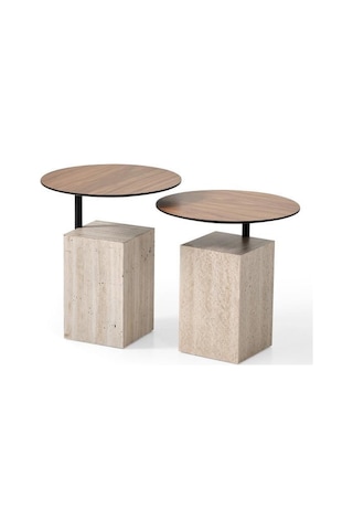 Orta Sehpa Takımı No:779 Mdf 2 Li Sehpa Takımı Zigon Sehpa Rehome