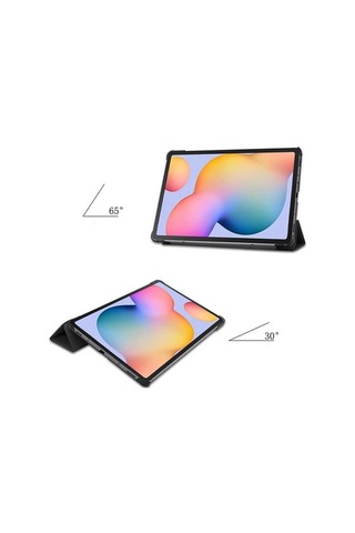 Samsung Uyumlu Galaxy Tab S7 T870 Zore Smart Kapak Standlı 1-1 Kılıf-Pe