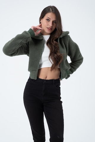 Kadın Polar Ceket Açık Yeşil