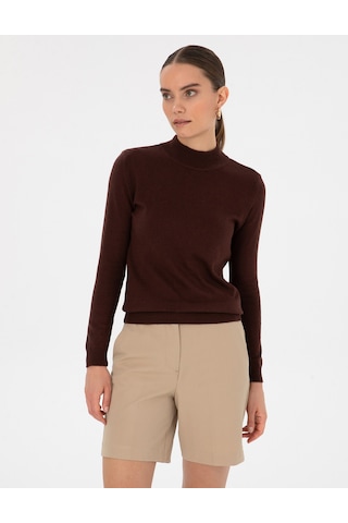 Pierre Cardin Kadın Kahverengi Kazak /triko 50315768-vr029 Kahverengi
