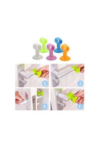 Fastbuy Gürültü Giderici Beyaz Yuvarlak Delikli Kapı Kolu Yasaklama Yastığı, Duvarı Ve Kapıyı Korur, Ses Engelleme Fonksiyonu