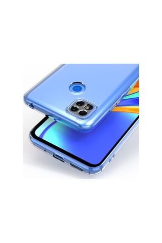 Xiaomi Redmi 9c İle Uyumlu Kılıf Şeffaf Kamera Korumalı Esnek Silikon Telefon Kılıfı Kapak