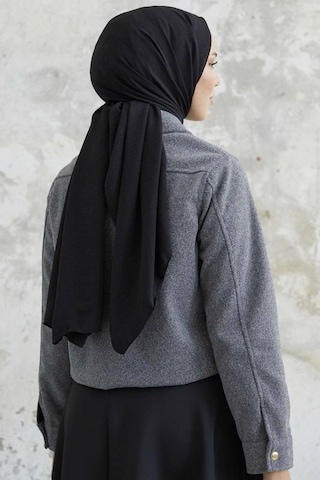 Kısa Cepli Kaşe Mont Gri