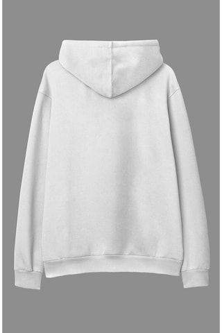 Macklin Marvel Groot Karakter Tasarım Baskılı Kapüşonlu Sweatshirt Hoodie Beyaz Mck0797 Beyaz