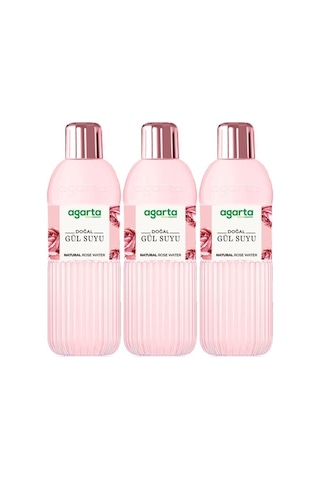 Agarta Doğal Gül Suyu 400ml 3 Lü Set