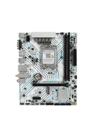 Maxsun Gamıng Wıfı Ice B760m 4400 Oc Hdmı M.2 Matx Beyaz Ddr4 1700pın Anakart