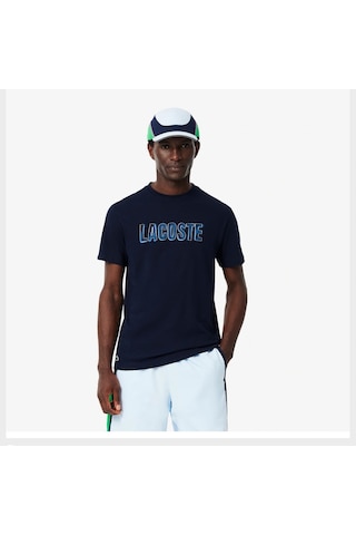 Lacoste Baskılı Tişört Lacivert