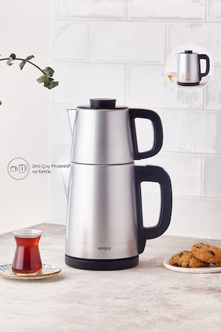 Karaca Tea Break Inox Çelik Su Isıtıcı & Çay Makinesi
