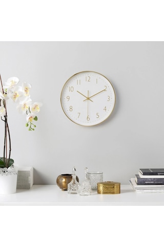 Ikea Jänkıg Duvar Saati 30 X 4.3 Cm Altın