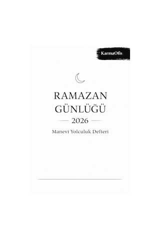 Ramazan Günlüğü 2026 Manevi Yolculuk Defteri A5 Spiralli Beyaz