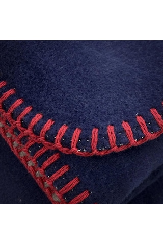 Çift Kişilik Düz Pamuklu Battaniye Çift Taraflı 200 X 220 Lacivet