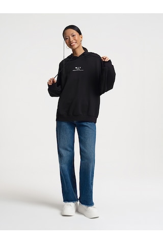 Kadın Sweatshirt Lf2034553 Siyah