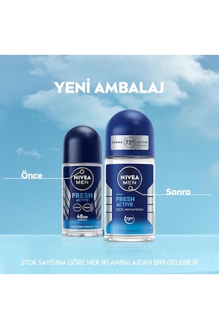 Erkek Roll Deodorant 50 Ml,terlemeye Karşı 72 Saat Koruma,okyanus Özleri Kokusu,uzun Sü Sku: Smg8690010393531