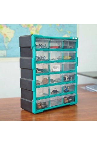 Eurostar Kkd5118 Dikey Monoblok Organizer Çekmece Seti 18'li