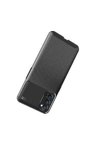 Oppo Reno 4 Kılıf Zore Negro Silikon Kapak Lacivert