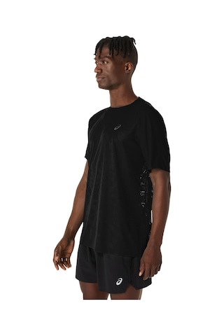 Asics Metarun Ss Top Erkek Siyah Beyaz Tshirt 2011d286-001 Siyah - Beyaz