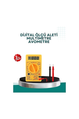 Elektrik Ölçüm Cihazı Dijital Multimetre 10 Amper Destekli