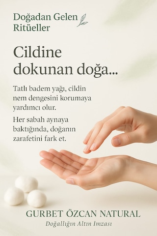 Tatlı Badem Yağı %100 Saf Doğal Seyreltilmemiş 50ml Sweet Almond Oil