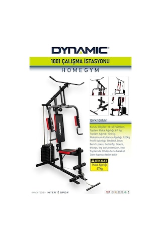 Dynamic 1001 Çalışma Istasyonu – 67 KG Plaka Ağırlıklı