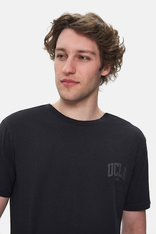 Tatum Siyah Bisiklet Yaka Baskılı Standard Fit Erkek Tshirt SIYAH