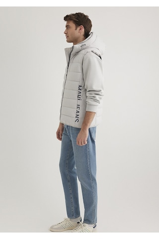 Mavi - Mavi Jeans Detaylı Kapüşonlu Gri Yelek 0110554-70074 Gri