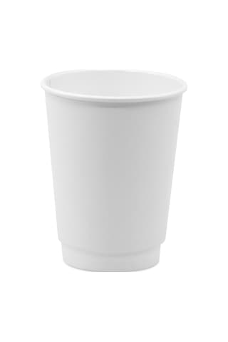 Double Wall Beyaz Karton Bardak 14 Oz - 25 Adet 25
