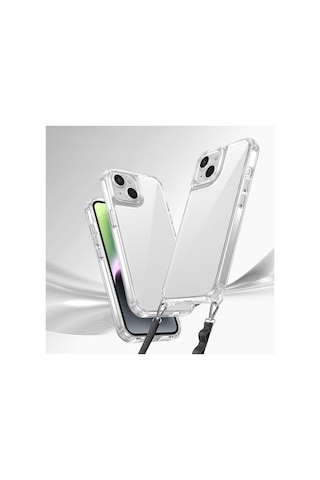 Apple Uyumlu iPhone 13 Kılıf Airbagli Takılabilir Askı Aparatlı Redclick Snap Silikon Kapak