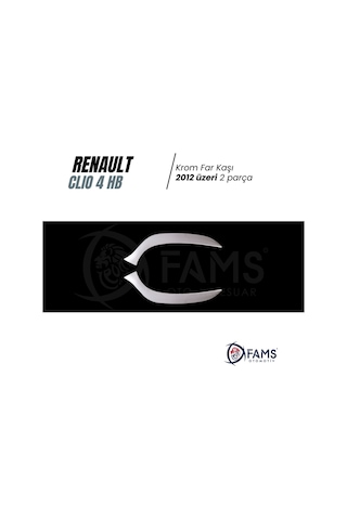 Renault Clio 4 Hb Krom Far Çerçevesi 2 Prç. 2012-2016 P.Çelik