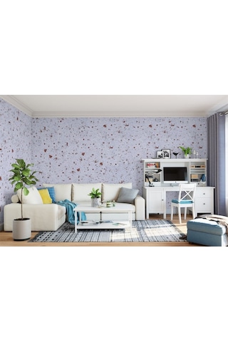 Vakar Premium Canli Siva Moonlight 26 2kg Paket BEYAZ ZEMiN AÇIK KAHVERENGi DESEN