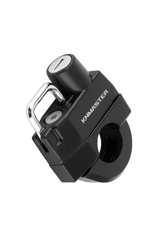 Knmaster Evrensel Motosiklet Kask Kilidi 22-26 Mm Siyah