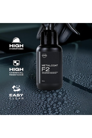 Metalcoat F2 Araç Sprey Nano Seramik Kaplama Ve Boya Koruma-50 Ml-1 Yıl Etkili-hızlı Ve Kolay Uygulama, Oto Detaling