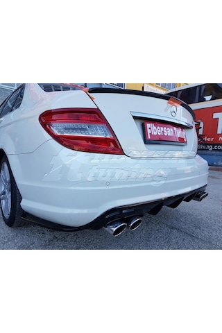 Mercedes C180(Makyajsız) Tampon Ekleri -fibersan Tuning