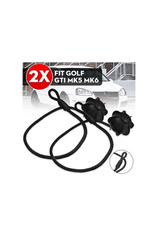 Shineyee Golf Mk5 Mk6 Ve Rabbıt İçin 32cm Siyah Abs Bagaj Rafı Kayışı - 2 Adet