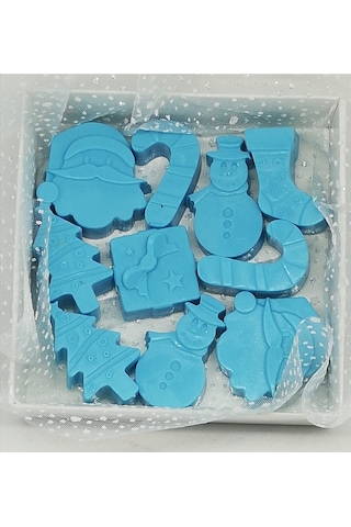 Kokulu Süs Sabun - Yılbaşı Konsept Kutu 9cm 9cm Beyaz sabun