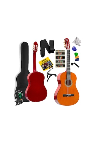 Midex CG-36OR-PAK Kaliteli 36 İnç 3/4 Junior Çocuk Gitarı 8-12 Yaş Arası (Çanta Askı Pena Metod)
