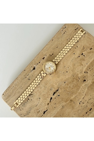 Savior Collection Anka Gold Beyaz Saat