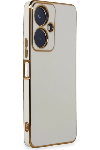 Newface - 757 - Vivo Y27 Kılıf Volet Silikon - Csmo-tex - - Beyaz