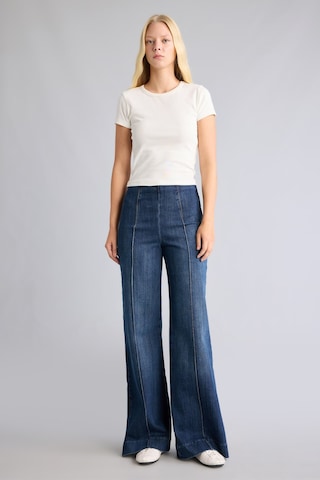 Defacto Straight Wide Yüksek Bel Düz Ve Geniş Paça Jean Pantolon I9331ax26wnnm34 Mavi-nm34