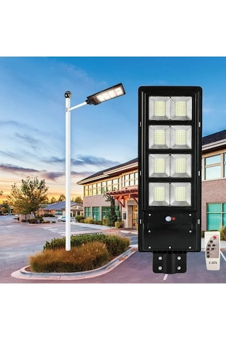 Gaman Cata Güneş Enerjili 576 Led Sokak Lambası Büyük Boy Solar Armatür 2600lm Beyaz 300w Kumandalı Ct4642 Çok Renkli