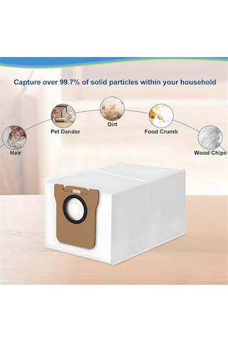 Flybuy 12 Toz Torbası Xiaomi Robot Süpürge X20+/x20 Plus İçin Yenileme Seti