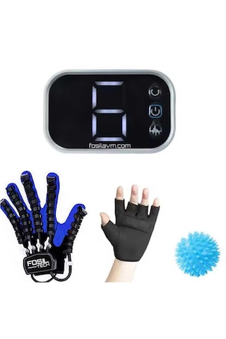 El Egzersiz Eğitim Rehabilitasyon Robot Eldiveni Sol El