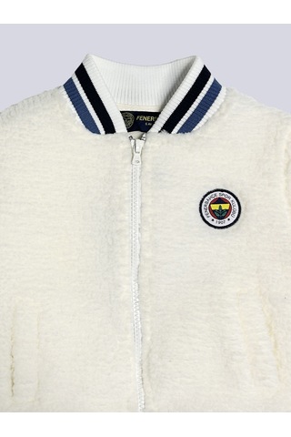 Fenerbahçe Bebek Şeritli 6 Renk Logolu Sweat Ekru